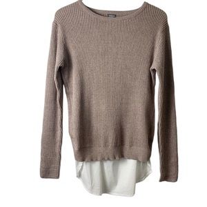 Summer & Rose Sweater Short Combo Top